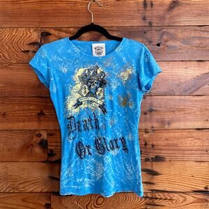 Bulzeye 'Death or Glory' Graphic tee 100% Cotton - Medium